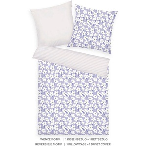 TOM TAILOR HOME Bettwäsche FRESH FLOWERS 135x200cm, 155x220cm oder 200x220cm, Renforcé, 2 teilig, new bedroom, mit farbigem Markenreißverschluss