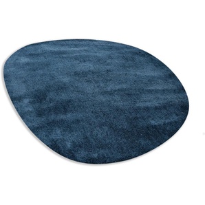 TOM TAILOR HOME Hochflor-Teppich Shaggy Teppich Cozy, oval, Höhe: 25 mm, Uni Farben, auch in Pastell Farben, weich & kuschelig