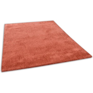 TOM TAILOR HOME Hochflor-Teppich Shaggy Teppich Cozy, rechteckig, Höhe: 25 mm, Uni Farben, auch in Pastell Farben, weich & kuschelig