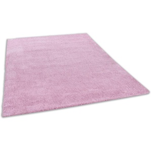 TOM TAILOR HOME Hochflor-Teppich Shaggy Teppich Cozy, rechteckig, Höhe: 25 mm, Uni Farben, auch in Pastell Farben, weich & kuschelig