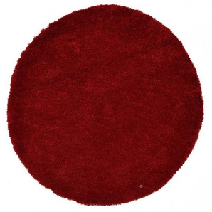 TOM TAILOR HOME Hochflor-Teppich Shaggy Teppich Cozy, rund, Höhe: 25 mm, Uni Farben, auch in Pastell Farben, weich & kuschelig