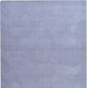 TOM TAILOR HOME Hochflor-Teppich Shaggy Teppich Cozy, rund, Höhe: 25 mm, Uni Farben, auch in Pastell Farben, weich & kuschelig