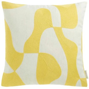 Tom Tailor Kissenhülle - gelb - Materialmix - 45 cm - 0,5 cm | Möbel Kraft