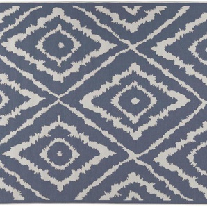 Tom Tailor In-und Outdoor-Teppich - blau - Synthetische Fasern - 123 cm - 0,5 cm | Möbel Kraft