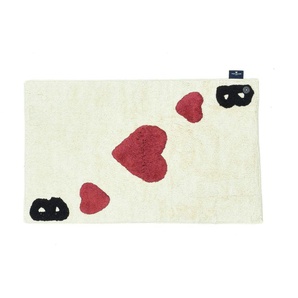 Tom Tailor Badematte  Bing Heart ¦ rot ¦ Baumwolle ¦ Maße (cm): B: 70 H: 2