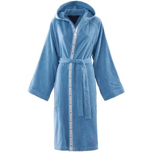 Tommy Hilfiger Bademantel Timeless , Hellblau , Textil , Uni , Gr. S , Oeko-Tex® Standard 100 , Taschen , Badtextilien, Bademäntel