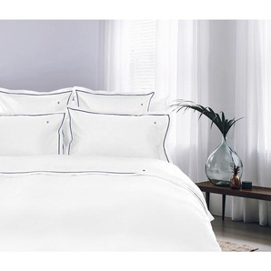 Tommy Hilfiger Bettwäsche TH Plain, Weiß, Textil, 135x200 cm, Schlaftextilien, Bettwäsche, Bettwäsche, Satin-Bettwäsche