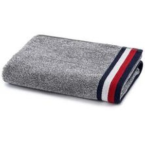 Tommy Hilfiger Gästetuch College Classics, Grau, Textil, 40x60 cm, Badtextilien, Gästehandtücher