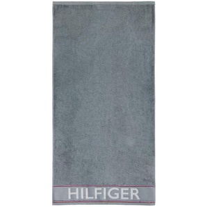 Tommy Hilfiger Handtuch Degree, Grau, Textil, 50x100 cm, Badtextilien, Handtücher