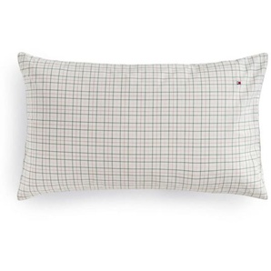 Tommy Hilfiger ORGANIC CHECKS Perkal-Kissenbezug - green - 40x80 cm