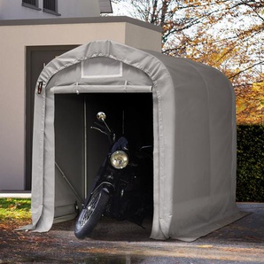TOOLPORT Zeltgarage 1,6x2,4 m, PVC 800, grau Beton