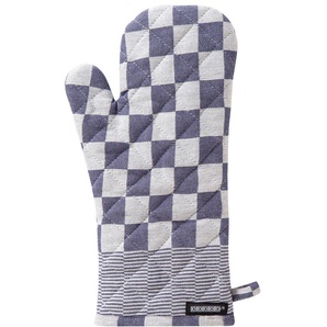 Topfhandschuhe DDDDD Barbeque, 18x36 cm, Baumwolle Topflappen blau Topflappen Topfhandschuh