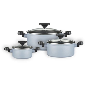 KHG Topfset   LIVIA ¦ blau ¦ Aluminium