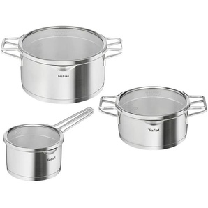 Tefal Topfset Nordica - silber - Edelstahl | Möbel Kraft