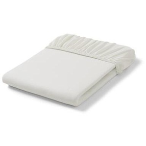 Topper-Spannbettlaken, Normalgröße, offwhite