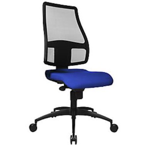 Topstar Bandscheiben-Drehstuhl, atmungsaktive Netzbespannung, royalblau SYNCRO NET,SN100 T38