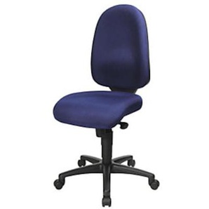 Topstar Bandscheiben-Drehstuhl, Synchronmechanik, Bezug royalblau S500G26