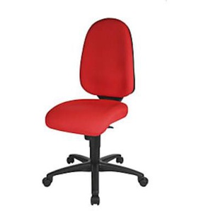 Topstar Bandscheiben-Drehstuhl, Synchronmechanik, RL 550 mm, Bezug rot S500G21