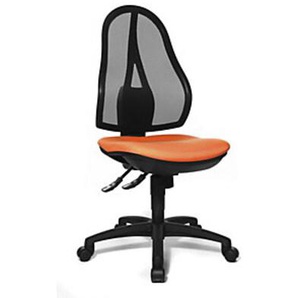 Topstar Bürodrehst. OPEN POINT SY, o. Armlehnen, Netzrückenlehne, orange OPEN POINT SY,OP200