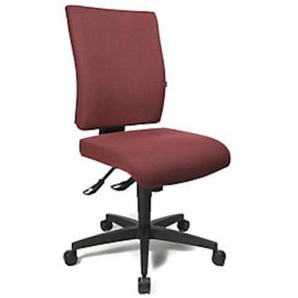 Topstar Bürodrehstuhl COMFORT, Höhenverstellbare Rückenlehne, Bezug bordeaux ComfortKK G27