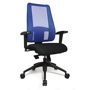 Topstar Bürodrehstuhl LADY SITNESS DELUXE, beweglich mit 7 Zonen, schwarz / blau LT20BT W506
