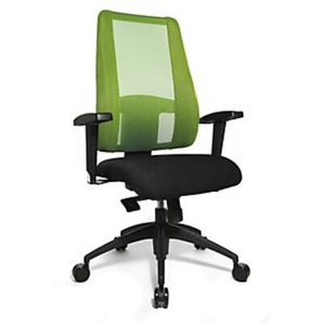 Topstar Bürodrehstuhl LADY SITNESS DELUXE, beweglich mit 7 Zonen, schwarz / grün LT20BT W505