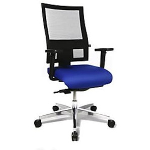 Topstar Bürodrehstuhl PROFI NET 11, Höhenverstellb.Arml., Softpad-Auflage, blau PS59H W56