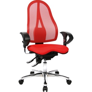 TOPSTAR Bürodrehstuhl Sitness 15 mit Armlehne rot Nr. ST19U G21