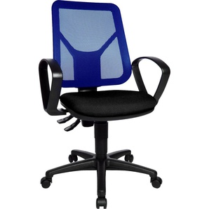 Bürostuhl TOPSTAR Airgo Net Stühle schwarz (schwarz, blau) Drehstühle