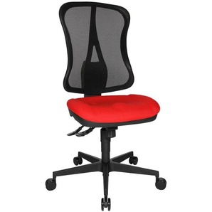 Topstar Bürostuhl Head Point SY, HE200 G21 Stoff rot, Gestell schwarz