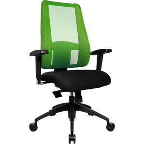 Bürostuhl TOPSTAR Lady Sitness Deluxe Stühle schwarz (schwarz, grün) Drehstühle