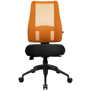 Topstar Bürostuhl Lady Sitness® Deluxe, LT20B0W504 Stoff orange, Gestell schwarz