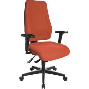 Topstar Bürostuhl Lady Sitness®, LT0BK BC4 Stoff orange, Gestell schwarz LTOBK BC4