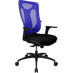 Bürostuhl TOPSTAR Net Pro 100 Stühle blau (schwarz, dunkelblau) Bürodrehstuhl Drehstühle Stühle
