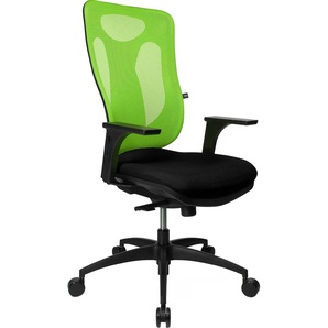 Bürostuhl TOPSTAR Net Pro 100 Stühle schwarz (schwarz, grün) Drehstühle