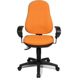 Topstar Bürostuhl Point 70, 8170UG04 Stoff orange, Gestell schwarz