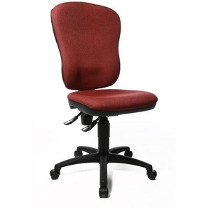 Topstar Bürostuhl Point 80, 8180 G27 Stoff rot, Gestell schwarz