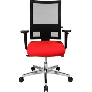 Bürostuhl TOPSTAR Profi Net 11 Stühle schwarz (schwarz, rot) Bürodrehstuhl Drehstühle Stühle