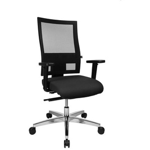 Topstar Bürostuhl Profi Net 11, PS59H T20 Stoff schwarz, Gestell alu PS59HT20