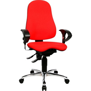 Bürostuhl TOPSTAR Sitness 10 Stühle rot Drehstühle