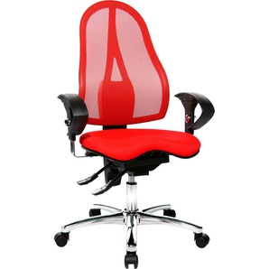 Bürostuhl TOPSTAR Sitness 15 Stühle rot (rot, rot) Drehstühle