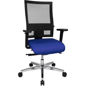 Topstar Bürostuhl Sitness 60, PS69BH W56 blau, schwarz, alu Stoff