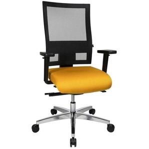 Topstar Bürostuhl Sitness 60, PS69BH W59 Stoff gelb, Gestell alu
