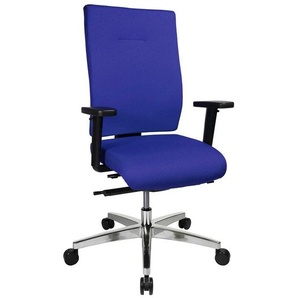 Topstar Bürostuhl Sitness 70, PS79BH W56 Stoff blau, Gestell alu