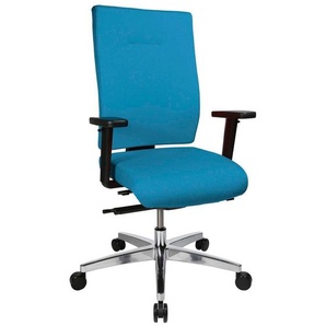 Topstar Bürostuhl Sitness 70, PS79BH W58 Stoff blau, Gestell alu