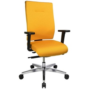 Topstar Bürostuhl Sitness 70, PS79BH W59 Stoff gelb, Gestell alu