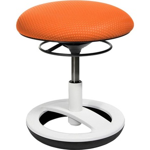 Bürostuhl TOPSTAR Sitness Bobby weiss Stühle orange Drehhocker Bürohocker Stühle