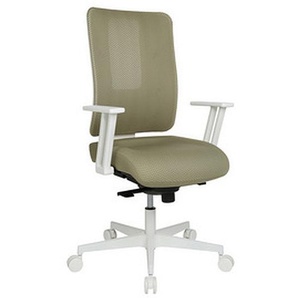 Topstar Bürostuhl Sitness Life 50, FY530E CR88 schlamm, weiß Stoff