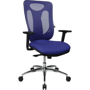 Bürostuhl TOPSTAR Sitness Net Pro 100 Stühle blau (blau, dunkelblau) Bürodrehstuhl Drehstühle Stühle