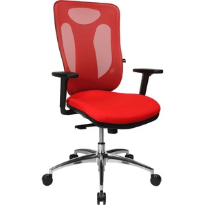 Bürostuhl TOPSTAR Sitness Net Pro 100 Stühle rot (rot, rot) Bürodrehstuhl Drehstühle Stühle